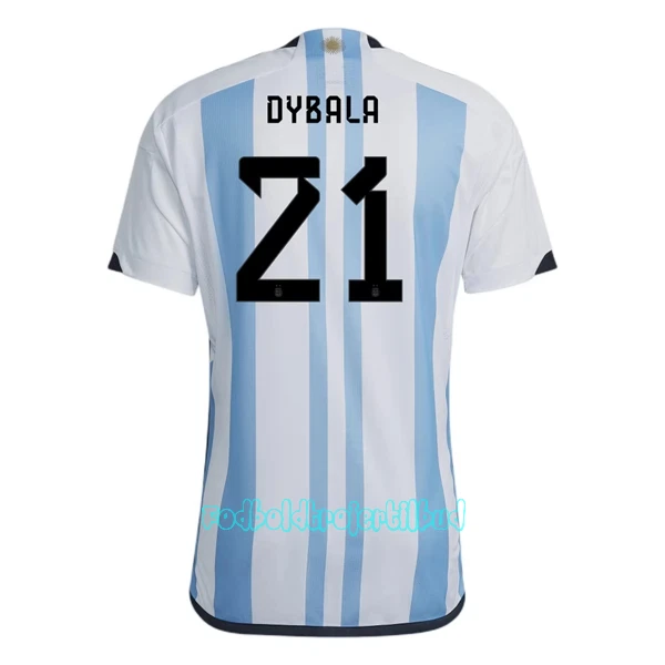 Argentina Paulo Dybala 21 Hjemmebanetrøje VM 2022