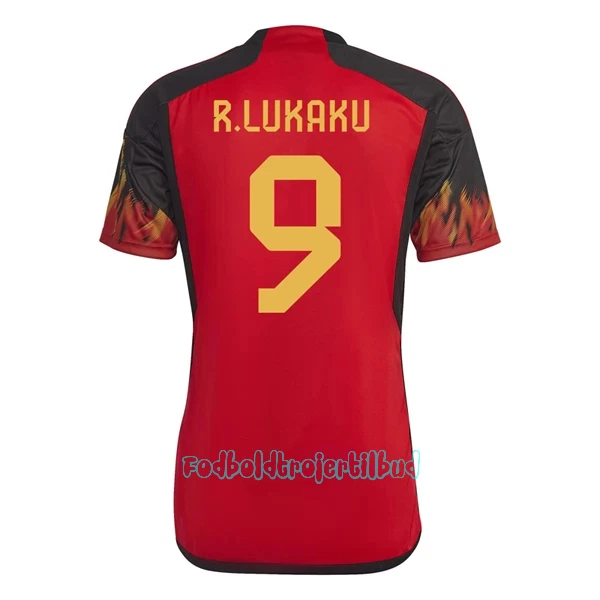 Belgien Romelu Lukaku 9 Hjemmebanetrøje VM 2022