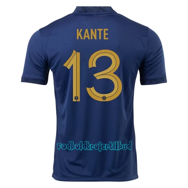 Frankrig N-Golo Kanté 13 Hjemmebanetrøje VM 2022