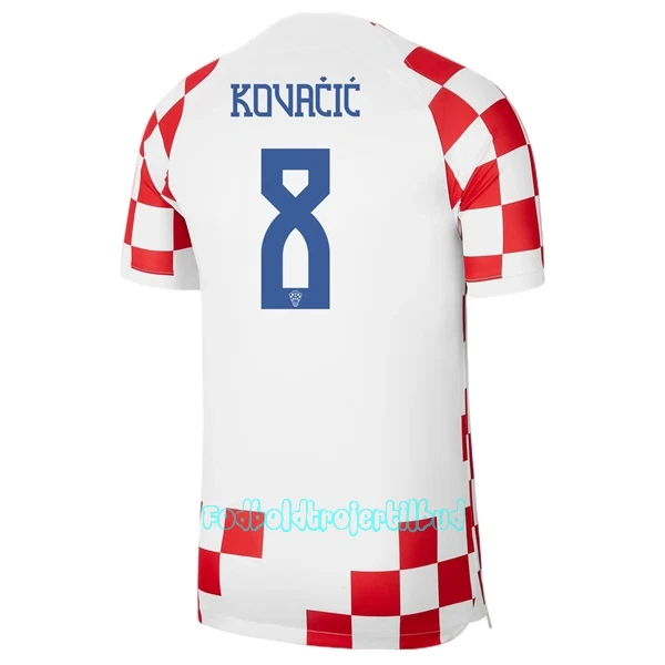 Kroatien Mateo Kovacic 8 Hjemmebanetrøje VM 2022