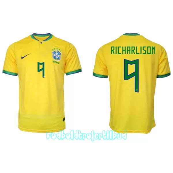 Brasilien Richarlison de Andrade 9 Hjemmebanetrøje VM 2022