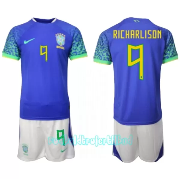Brasilien Richarlison de Andrade 9 Udebanetrøje Barn VM 2022