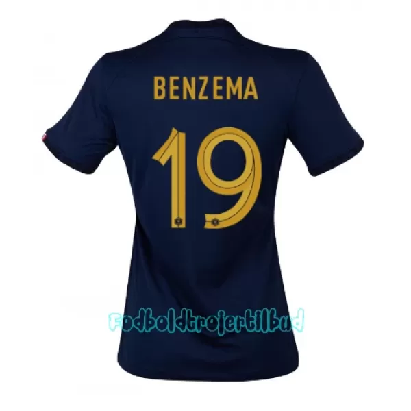 Frankrig Karim Benzema 19 Hjemmebanetrøje Kvinde VM 2022