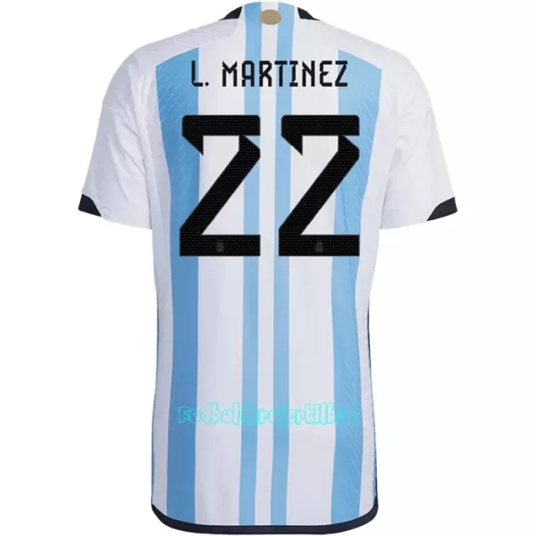 Argentina L. MARTINEZ 22 Hjemmebanetrøje VM 2022