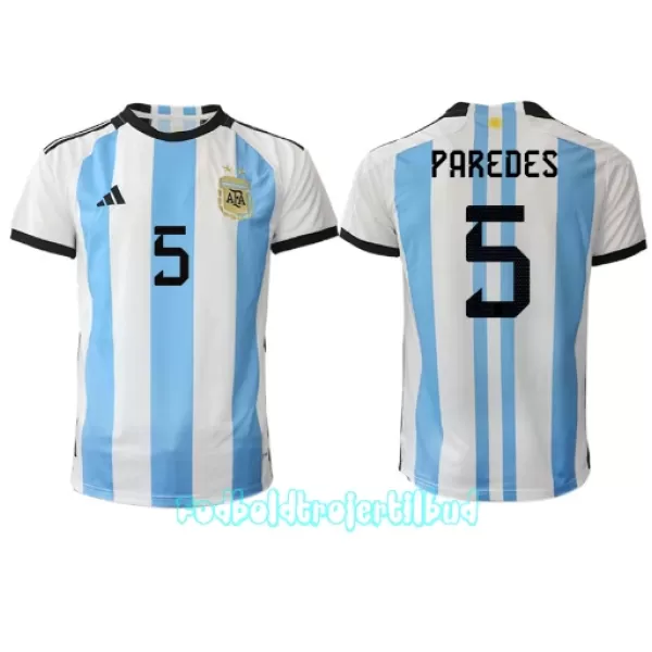 Argentina Leandro Paredes 5 Hjemmebanetrøje VM 2022