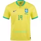 Brasilien G. JESUS 19 Hjemmebanetrøje VM 2022