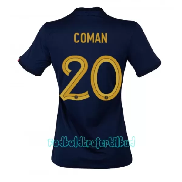 Frankrig Kingsley Coman 20 Hjemmebanetrøje Kvinde VM 2022