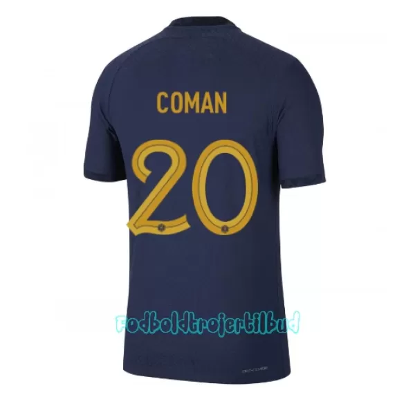 Frankrig Kingsley Coman 20 Hjemmebanetrøje VM 2022