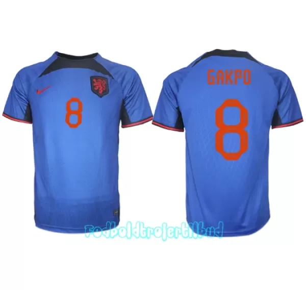 Holland Cody Gakpo 8 Udebanetrøje VM 2022