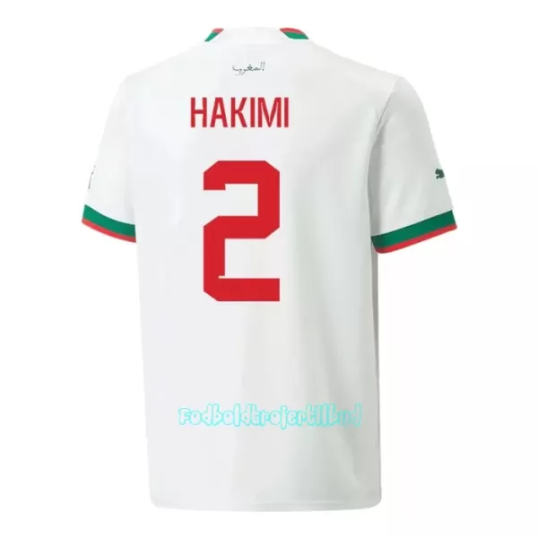 Marokko Achraf Hakimi 2 Udebanetrøje VM 2022