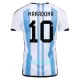 Argentina 3 Star MARADONA 10 Hjemmebanetrøje VM 2022