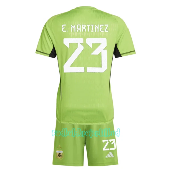 Argentina Emiliano Martínez 23 Målmand Hjemmebanetrøje Barn VM 2022