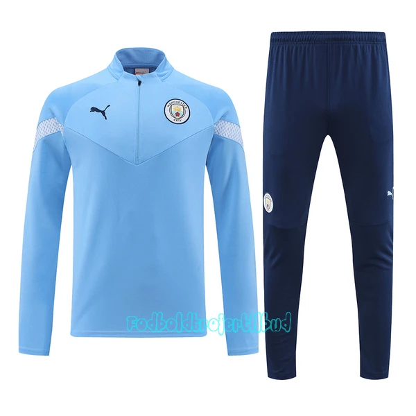 Manchester City Trænings sweatshirt sæt 22/23 Blå