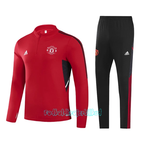 Manchester United Trænings sweatshirt sæt Barn 22/23 Rød