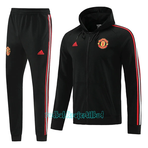 Manchester United Træningsjakke hoodies 22/23 Sort