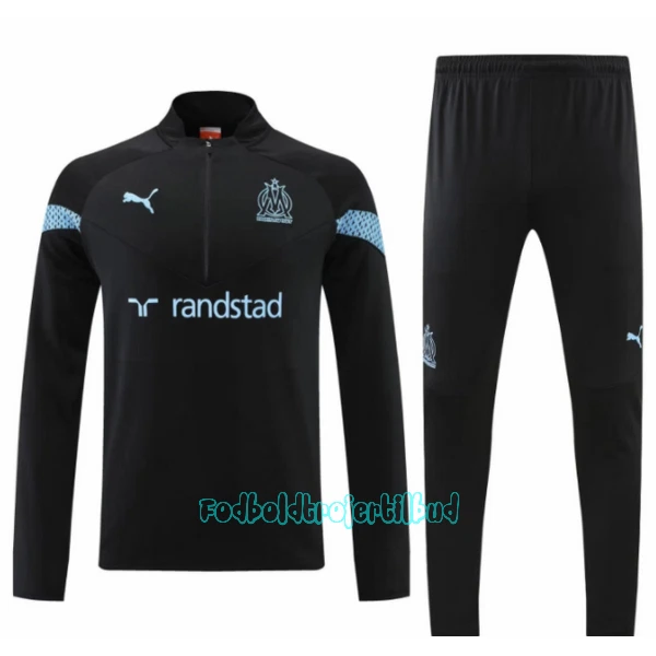 Olympique Marseille Trænings sweatshirt sæt 22/23 Sort