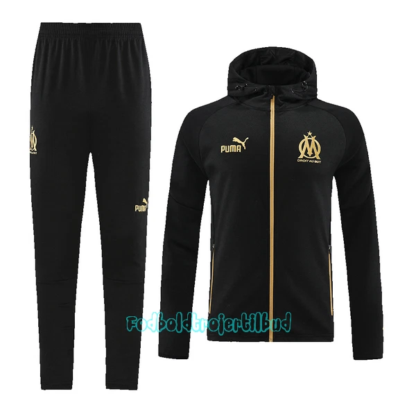 Olympique Marseille Træningsjakke hoodies 22/23 Sort