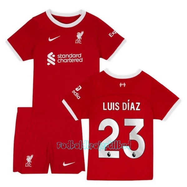 Liverpool Luis Díaz 23 Hjemmebanetrøje Barn 23/24