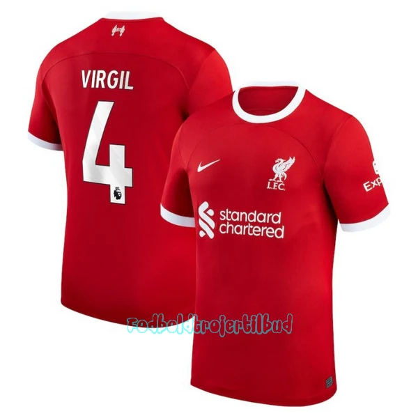 Liverpool Virgil van Dijk 4 Hjemmebanetrøje 23/24