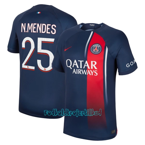 Paris Saint-Germain N.Mendes 25 Hjemmebanetrøje 23/24