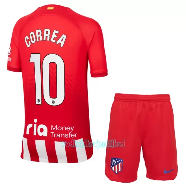 Atlético Madrid Correa 10 Hjemmebanetrøje Barn 23/24