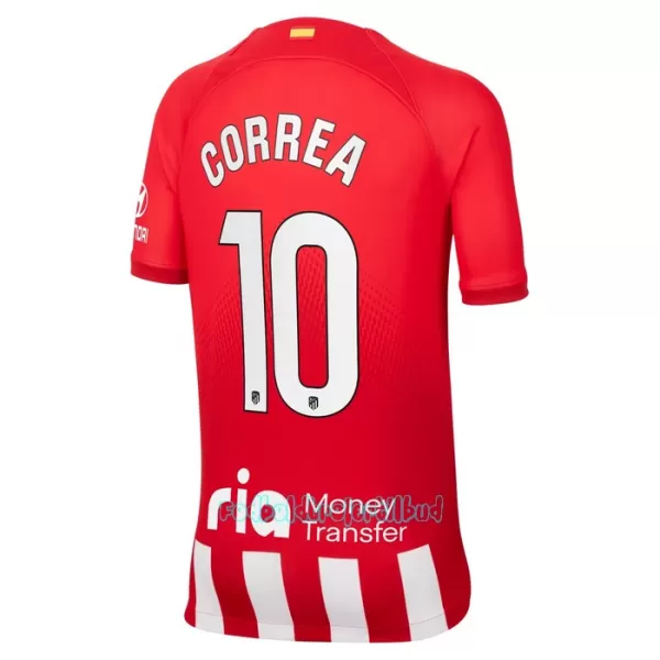 Atlético Madrid Correa 10 Hjemmebanetrøje Barn 23/24