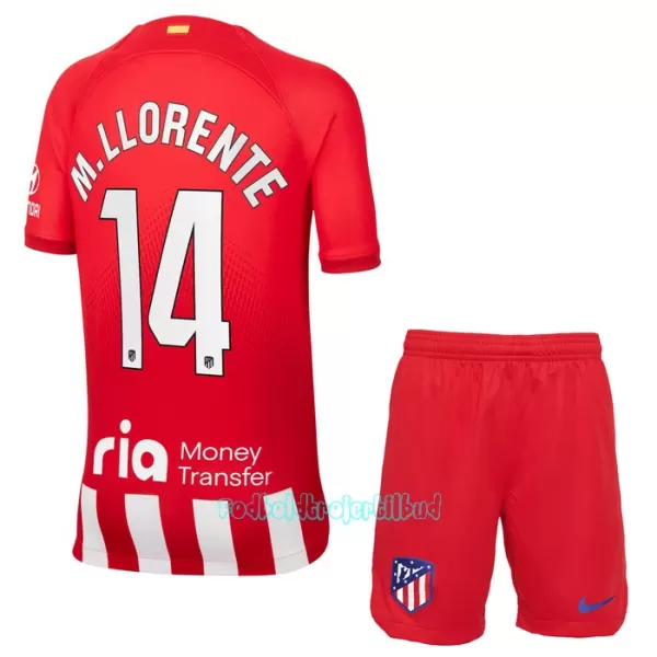 Atlético Madrid M. Llorente 14 Hjemmebanetrøje Barn 23/24