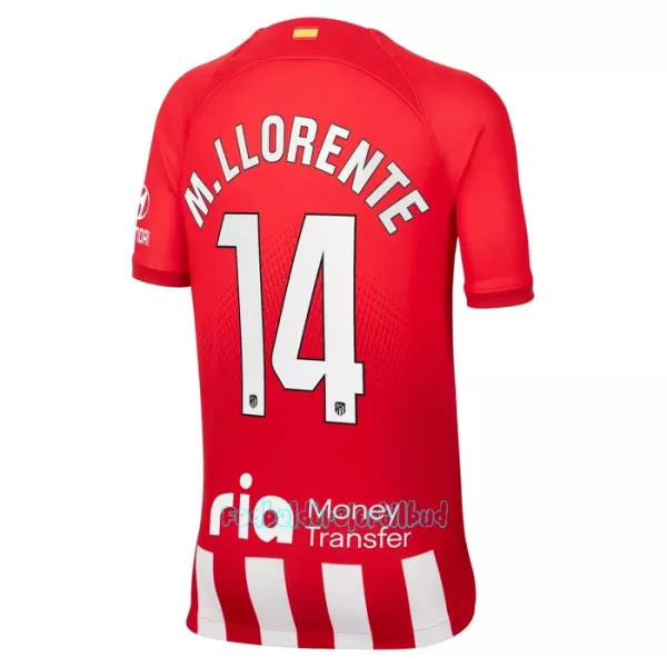 Atlético Madrid M. Llorente 14 Hjemmebanetrøje Barn 23/24