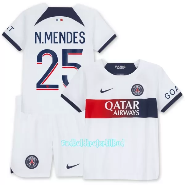 Paris Saint-Germain N.Mendes 25 Udebanetrøje Barn 23/24