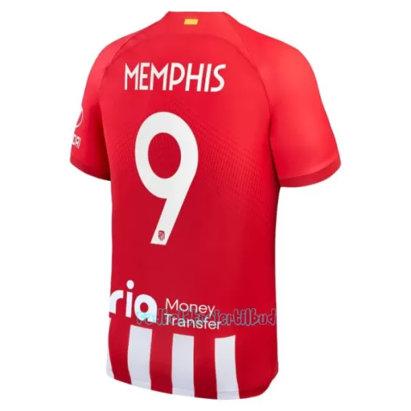 Atlético Madrid Memphis 9 Hjemmebanetrøje 23/24