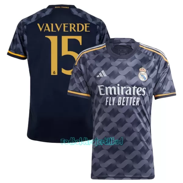 Real Madrid Federico Valverde 15 Udebanetrøje 23/24