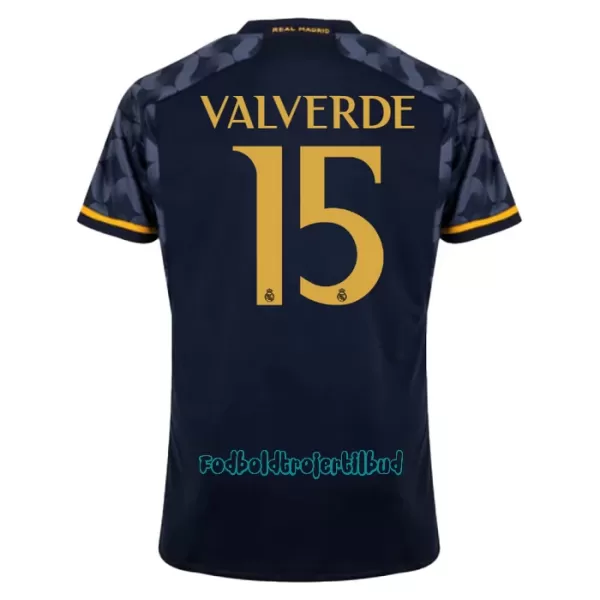 Real Madrid Federico Valverde 15 Udebanetrøje 23/24