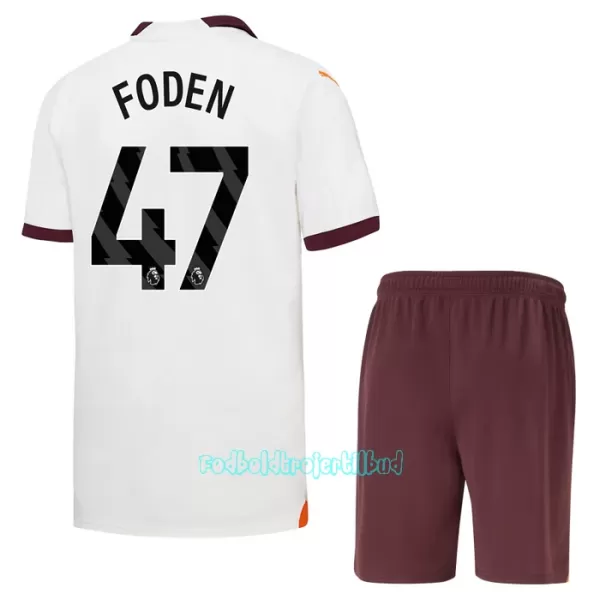 Manchester City Phil Foden 47 Udebanetrøje Barn 23/24