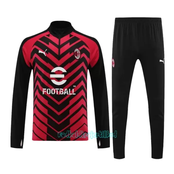 AC Milan Trænings sweatshirt sæt 23/24 Rød Sort