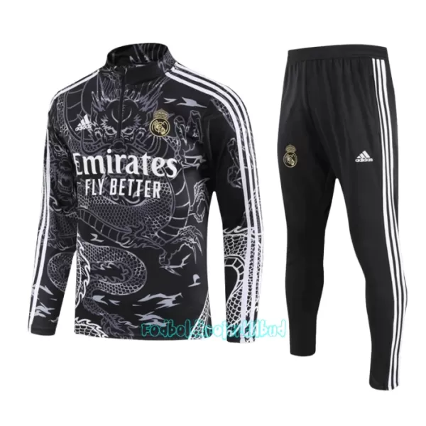 Real Madrid Trænings sweatshirt sæt 23/24 Sort