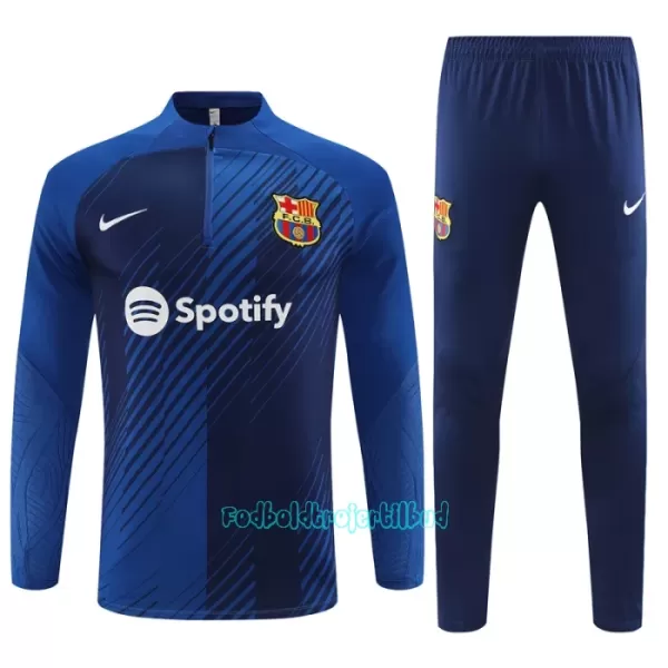 FC Barcelona Trænings sweatshirt sæt Barn 23/24 Blå