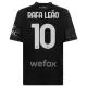 AC Milan Rafael Leão 10 Fjerdetrøje 23/24 Sort