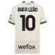 AC Milan Rafael Leão 10 Fjerdetrøje Barn 23/24 Hvid