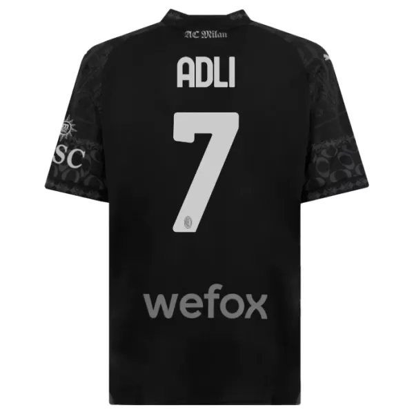 AC Milan Yacine Adli 7 Fjerdetrøje 23/24 Sort