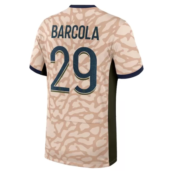 Paris Saint-Germain Bradley Barcola 29 Fjerdetrøje Jordan 23/24