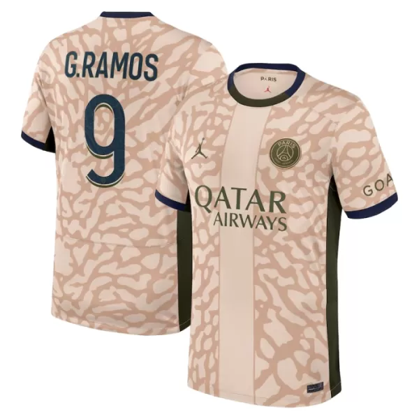 Paris Saint-Germain Goncalo Ramos 9 Fjerdetrøje Jordan 23/24