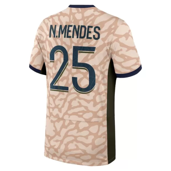 Paris Saint-Germain Nuno Mendes 25 Fjerdetrøje Jordan 23/24