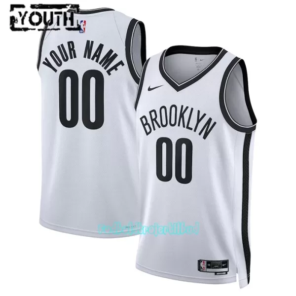 Brooklyn Nets Trøje Barn Association Edition Swingman 23/24 Hvid