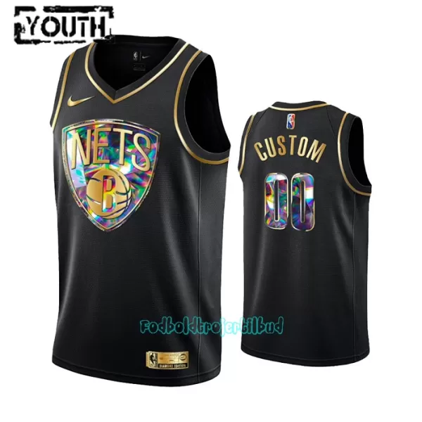 Brooklyn Nets Trøje Barn Diamond Edition Swingman Sort