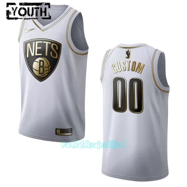 Brooklyn Nets Trøje Barn Golden Edition Swingman Hvid