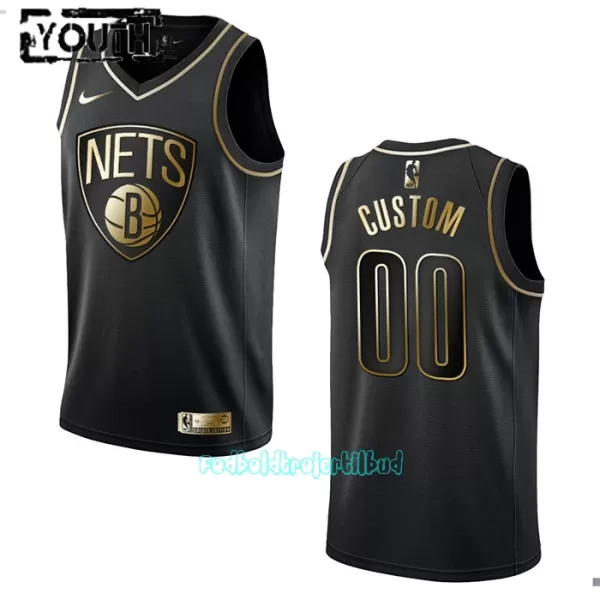 Brooklyn Nets Trøje Barn Golden Edition Swingman Sort