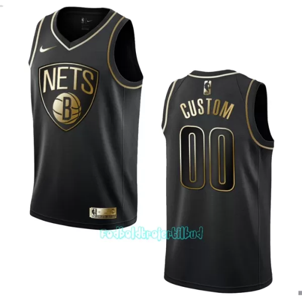 Brooklyn Nets Trøje Golden Edition Swingman Sort