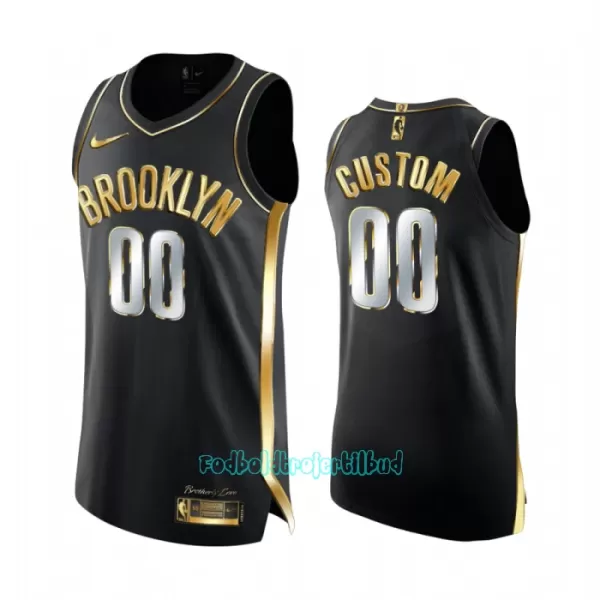 Limited Brooklyn Nets Trøje Golden Edition Swingman Sort