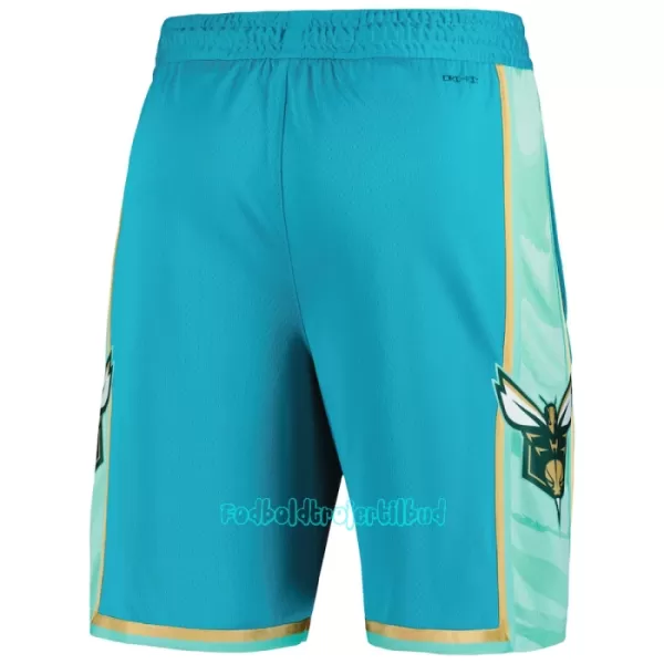 Charlotte Hornets NBA Shorts City Edition Swingman Påfugleblå