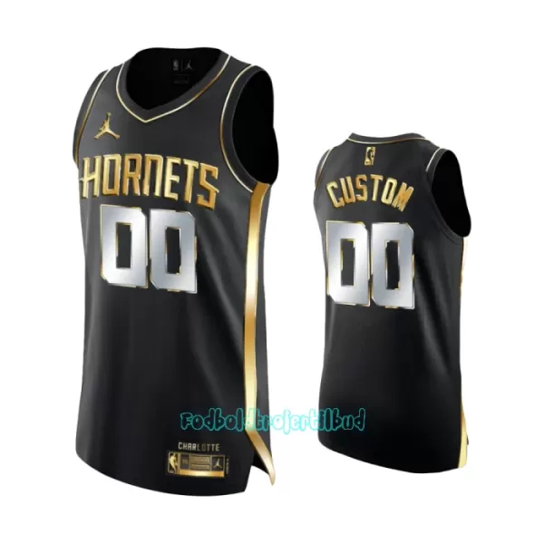 Limited Charlotte Hornets Trøje Golden Edition Swingman Sort